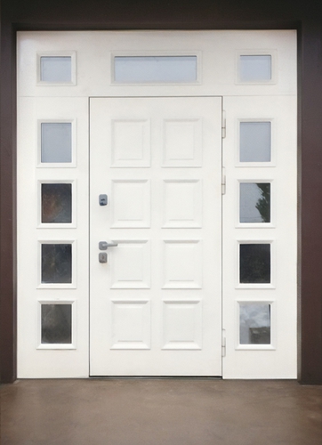 Белая с остеклением