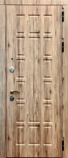 Стальная квартирная дверь с фрезерованными панелями МДФ ПВХ