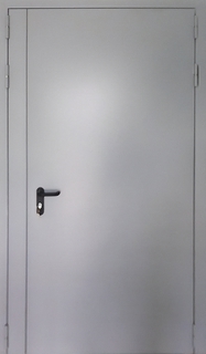Металлическая противопожарная дверь с узкой дополнительной створкой Металлическая противопожарная дверь с узкой дополнительной створкой