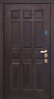 Металлическая термодверь с плитами из натурального массива Металлическая термодверь с плитами из натурального массива