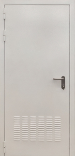 Стальная пожароустойчивая дверь с вентиляционной решеткой Стальная пожароустойчивая дверь с вентиляционной решеткой